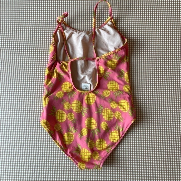 Crewcuts pineapple print swimsuit. Girl size 10 - Picture 3 of 11